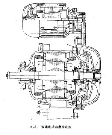 MD雙速電動葫蘆電動機結(jié)構(gòu)圖